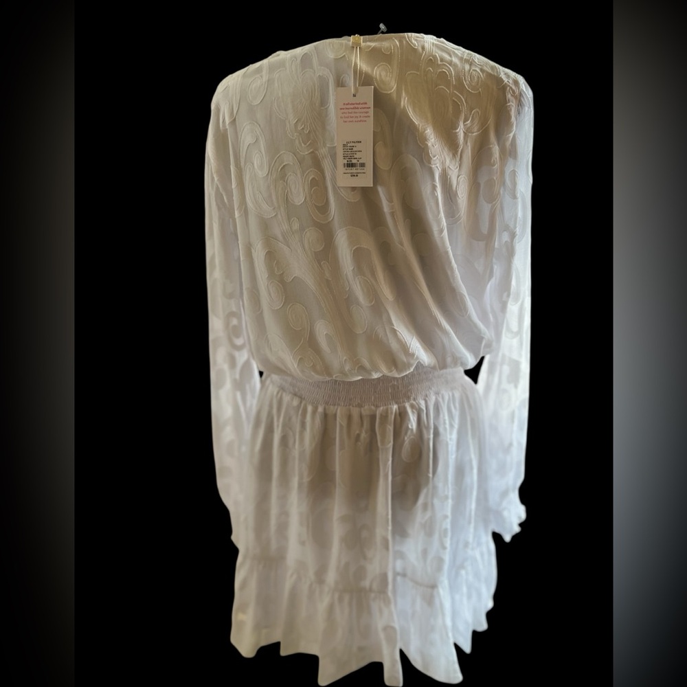 Lilly Pulitzer Christiana Long Sleeve Resort White Dress - Picture 5 of 7
